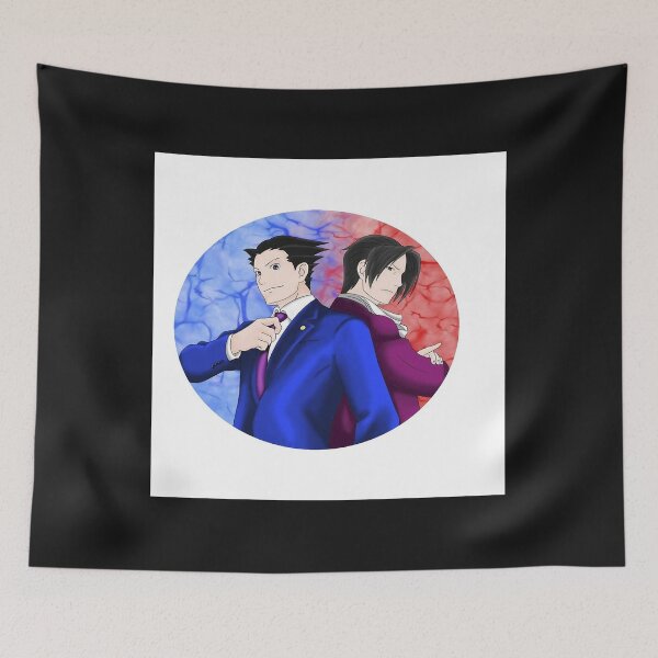 Item preview, Phoenix Wright and Miles Edgeworth Pin designed and sold by Lemed36tea.