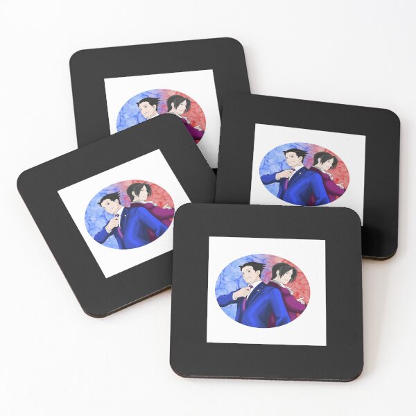 Item preview, Phoenix Wright and Miles Edgeworth Pin designed and sold by Lemed36tea.