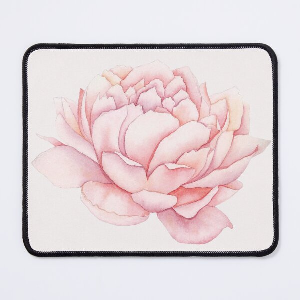 Item preview, Pink watercolour peony illustration - pale pink / white background designed and sold by Corinne Alexa Jackson.