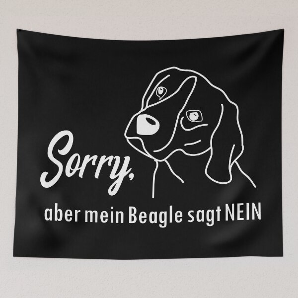 Item preview, sorry but my beagle says no designed and sold by dog-shirt.