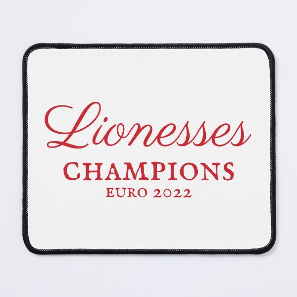 Item preview, England Lionesses Champions 2022 Women's Football Red Text Design designed and sold by TrulyEpoque.