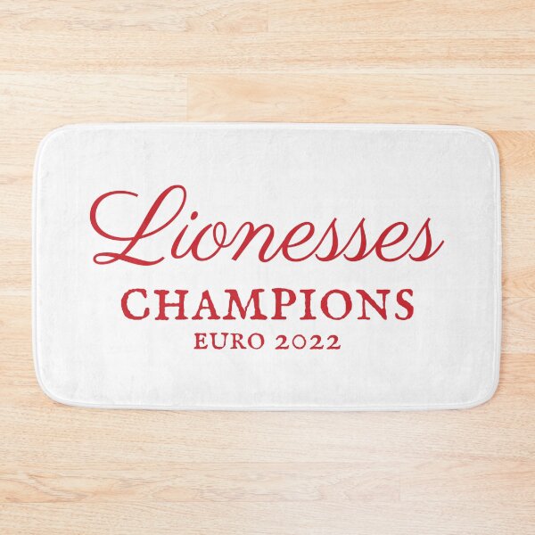 Item preview, England Lionesses Champions 2022  Women's Football Red Text Design designed and sold by TrulyEpoque.