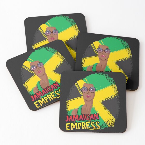 Item preview, Jamaican Empress Queen Afro Jamaica Flag Black Women designed and sold by HelgaSchwarz.
