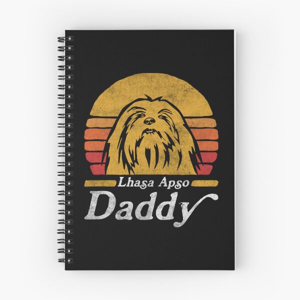 Item preview, Retro Vintage Lhasa Apso Daddy designed and sold by More Cute Dogs.