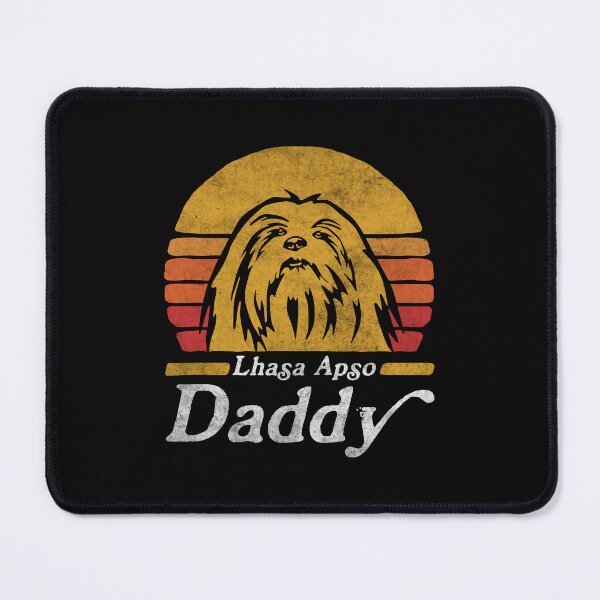 Item preview, Retro Vintage Lhasa Apso Daddy designed and sold by More Cute Dogs.