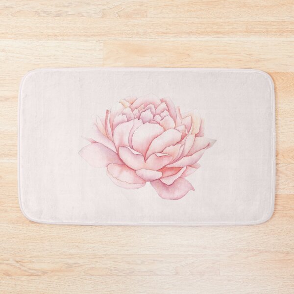 Item preview, Pink watercolour peony illustration - pale pink / white background designed and sold by Corinne Alexa Jackson.