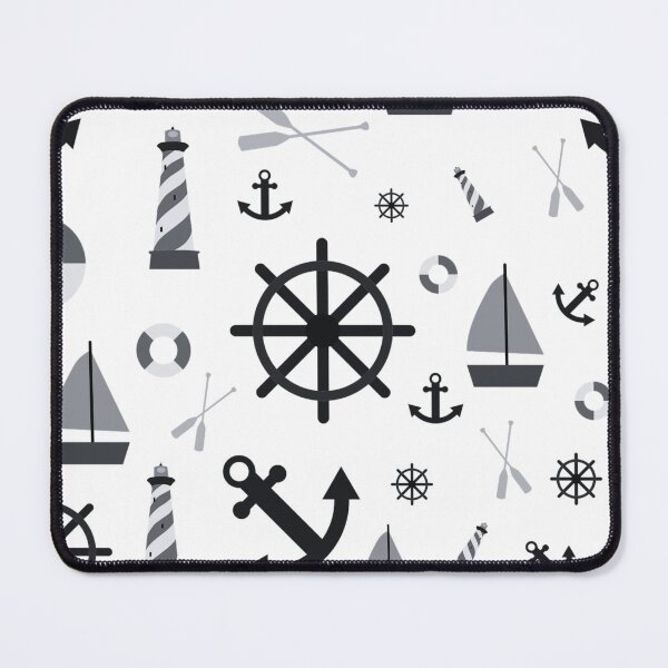 Item preview, Nautical Dreams - Monochrome designed and sold by TotallyRetroArt.