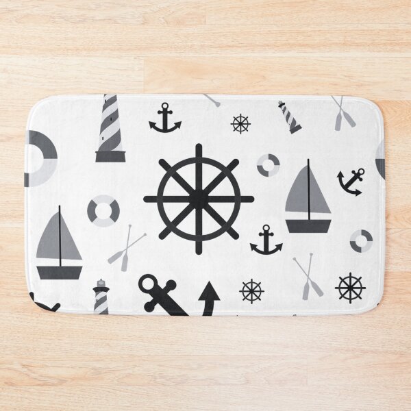 Item preview, Nautical Dreams - Monochrome designed and sold by TotallyRetroArt.