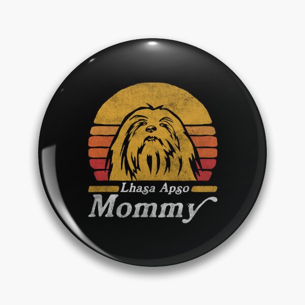 Item preview, Retro Vintage Lhasa Apso Mommy designed and sold by More Cute Dogs.