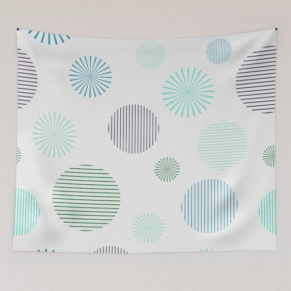 Item preview, Retro Inspired Circle Bursts designed and sold by TotallyRetroArt.