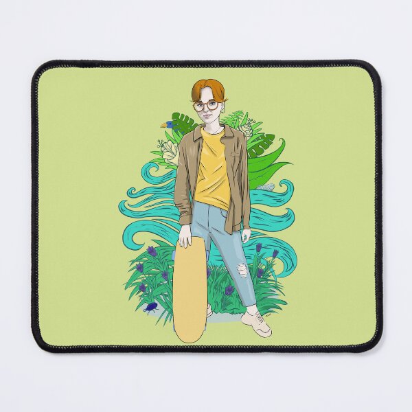 Item preview, Girl with skateboard designed and sold by motylanoga.