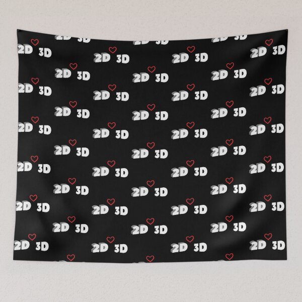 Item preview, 2D and 3D love funny design for minimalist designed and sold by followkavihere.