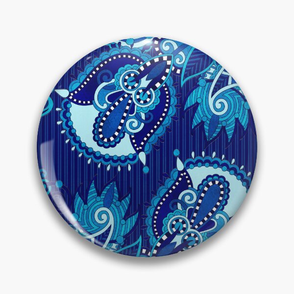Item preview, Paisley Floral  Ornament - Shades of blue designed and sold by k9printart.
