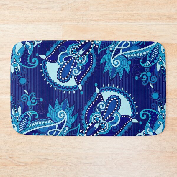 Item preview, Paisley Floral  Ornament - Shades of blue designed and sold by k9printart.