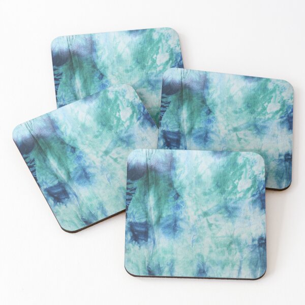 Item preview, green blue tie dye 70s hippy pattern designed and sold by cheekylorns.