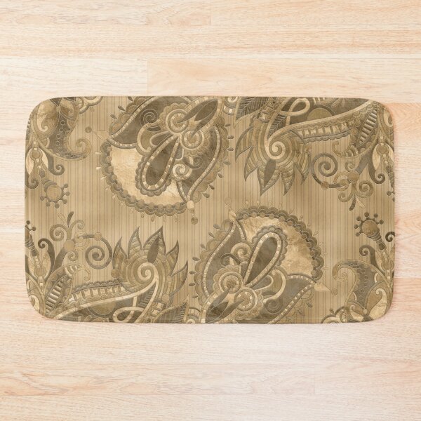 Item preview, Paisley Floral  Ornament - Pastel Gold designed and sold by k9printart.