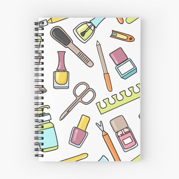 Item preview, Pattern of manicure and pedicure doodle equipment. Nail art designed and sold by epine.