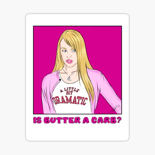 is-butter-a-carb-sticker-for-sale-by-theuglydrama-redbubble