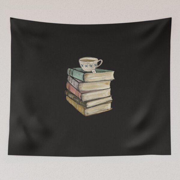Item preview, Vintage Book Stack And Tea  designed and sold by TashaRobert.