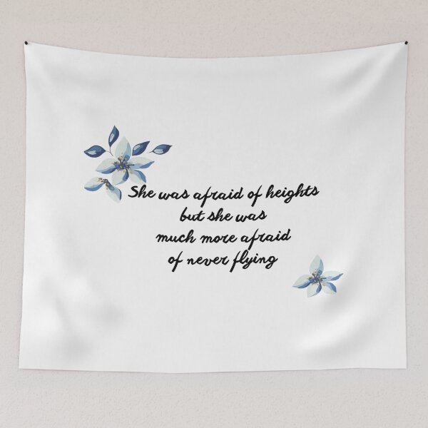 Item preview, She was afraid of heights but she was much more afraid of never flying designed and sold by letterinee.