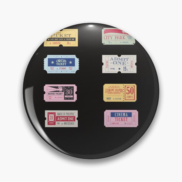 Item preview, Vintage Ticket Stub Sticker Pack  designed and sold by TashaRobert.
