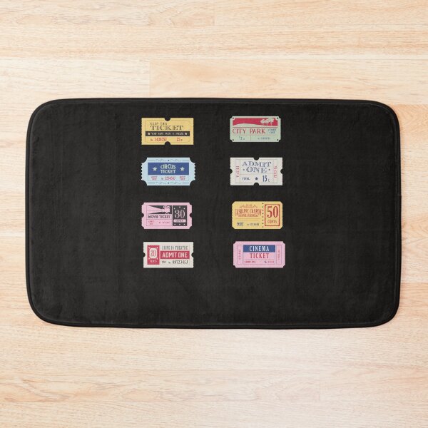 Artikelvorschau, Vintage Ticket Stub Sticker Pack entworfen und verkauft von TashaRobert.