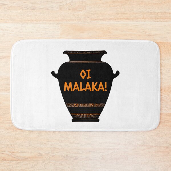 Item preview, Ancient Greece Red Figure Vase Oi Malaka Greek Insult designed and sold by Legit Hooligan.