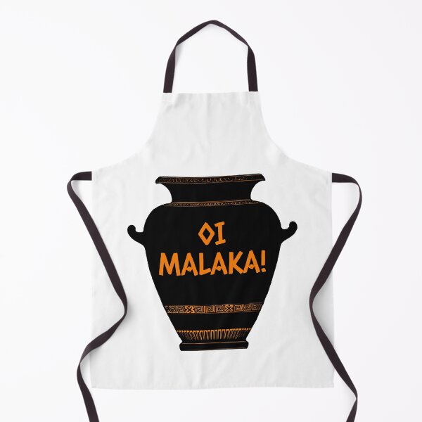 Item preview, Ancient Greece Red Figure Vase Oi Malaka Greek Insult designed and sold by Legit Hooligan.