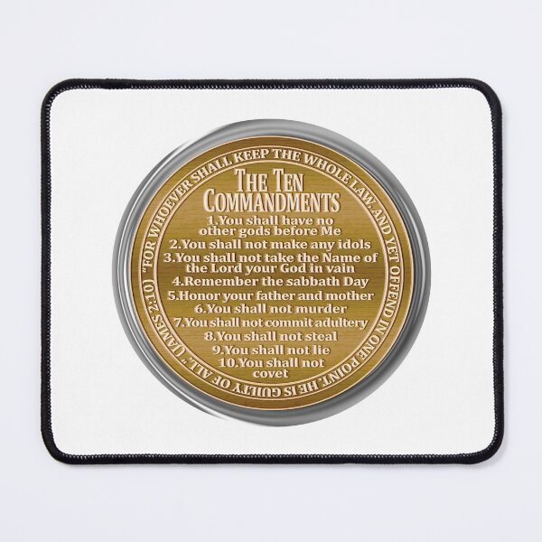 Item preview, The Ten Commandments golden coin designed and sold by KingsManKind.
