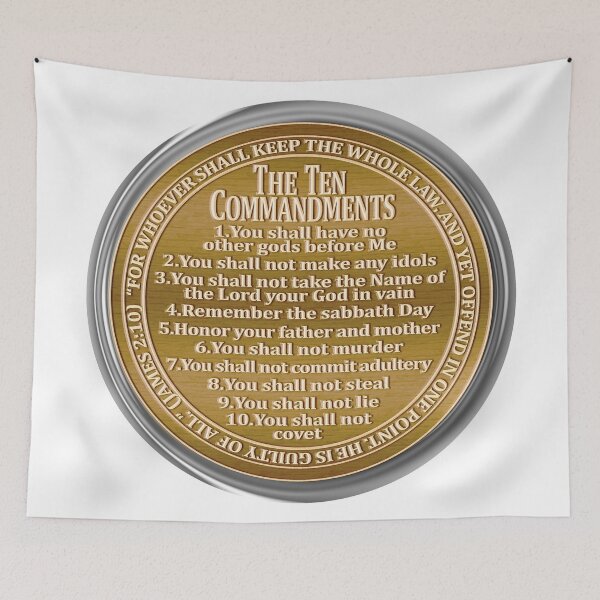 Item preview, The Ten Commandments golden coin designed and sold by KingsManKind.