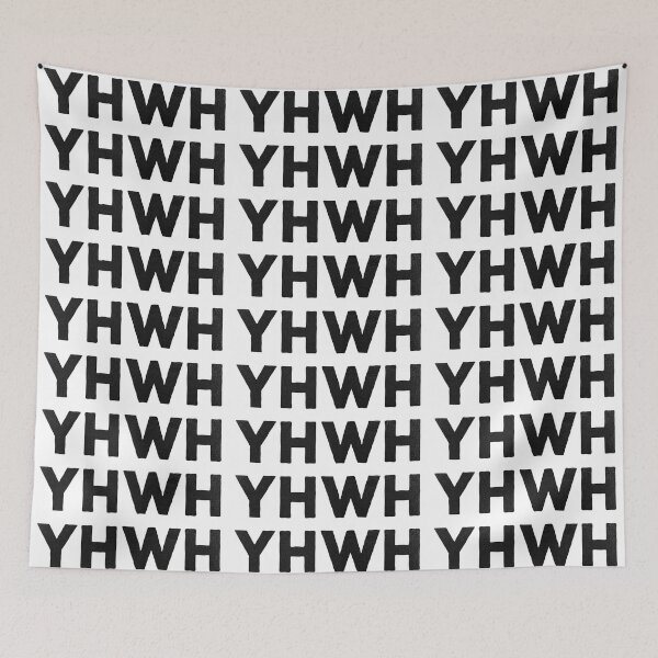 Artikelvorschau, YHWH (Yahweh) schwarz entworfen und verkauft von Julia Jane Creative.