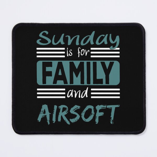 Item preview, Sunday Is For Family And Airsoft Saying designed and sold by Merchandiser099.