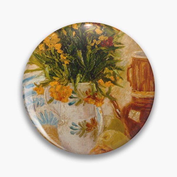 Item preview, HD VAN GOGH - Stilleben mit Kaffeetopf und Blumen designed and sold by Go Logo Designs.