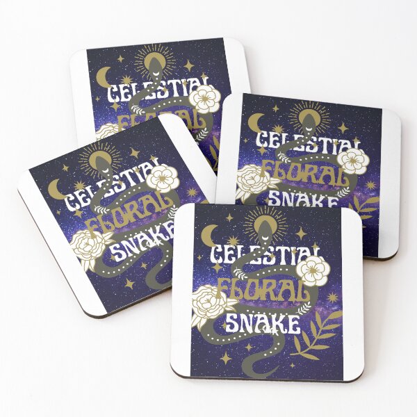 Item preview, Celestial floral snake designed and sold by hskye7.