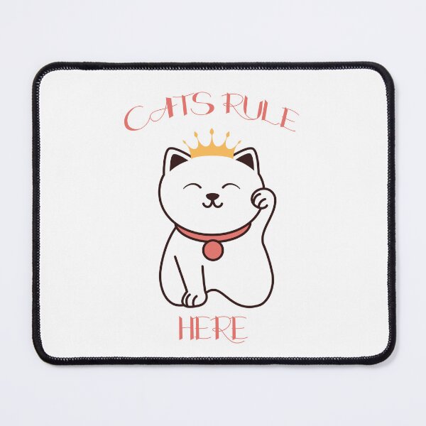 Item preview, Cats rule here designed and sold by MoonLitFox.