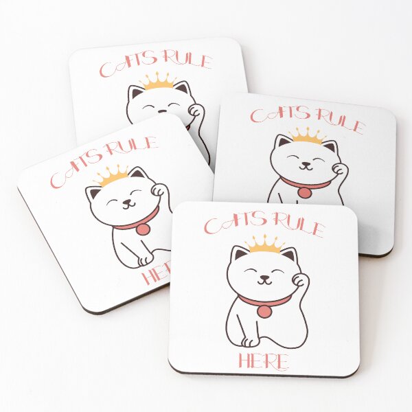 Item preview, Cats rule here designed and sold by MoonLitFox.
