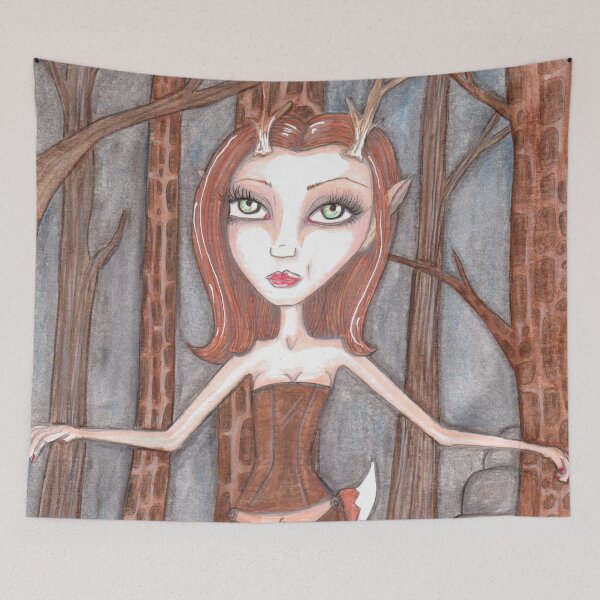 Item preview, forest faerie doe designed and sold by Jennifer Stedman.