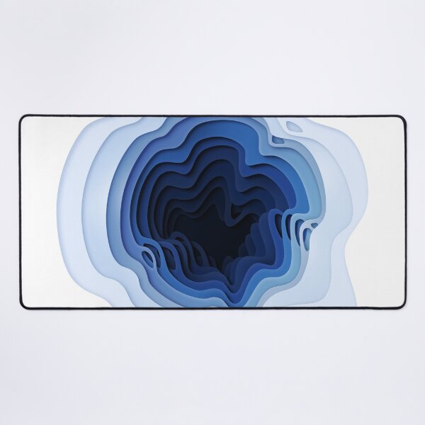 Aperçu de l'œuvre Bleu abstrait en couches approfondi créée et vendue par Andrey Prokopenko.