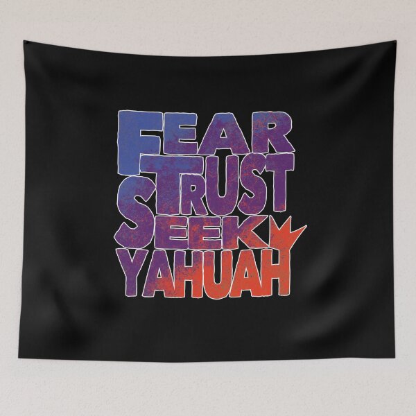 Item preview, Fear, Trust, Seek, Yahuah, Wall Art, Hebrew Israelite, Hebrew, Israelite Merch designed and sold by Yachad.