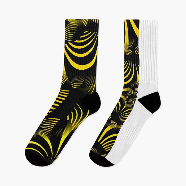 Item preview, complex design fractal structure in black on a yellow background designed and sold by mister-john.