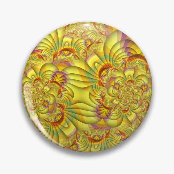 Item preview, complex design 3D fractal structure in many colours on an orange background designed and sold by mister-john.