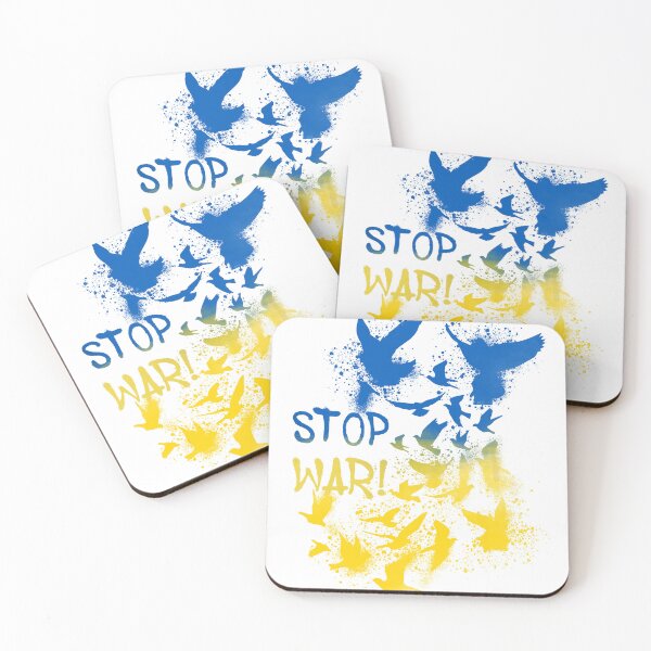 Item preview, stop war, ukraine, war, russia, ukraine war, pigeons, peace, birds, graffiti, painting, flag designed and sold by theherbst131313.