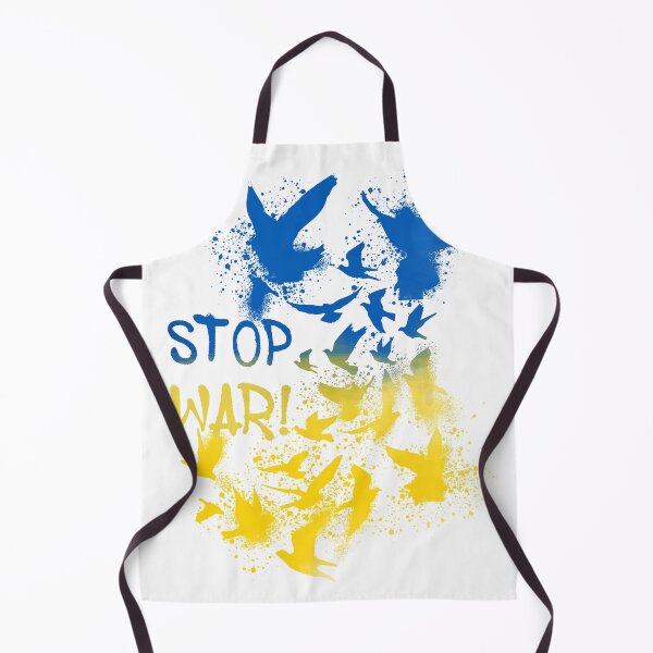 Item preview, stop war, ukraine, war, russia, ukraine war, pigeons, peace, birds, graffiti, painting, flag designed and sold by theherbst131313.