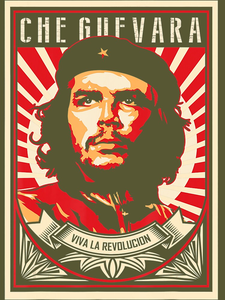  Che Guevara Viva La Revolucion Retro Vintage Style T-Shirt :  Clothing, Shoes & Jewelry