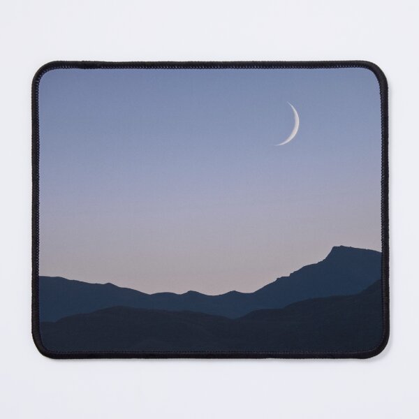 Item preview, Waxing crescent moon setting over Sgiath Chùil designed and sold by ShinyPhoto.
