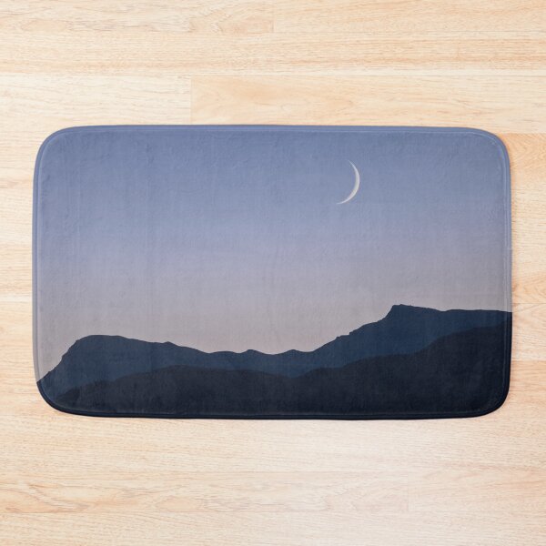 Item preview, Waxing crescent moon setting over Sgiath Chùil designed and sold by ShinyPhoto.