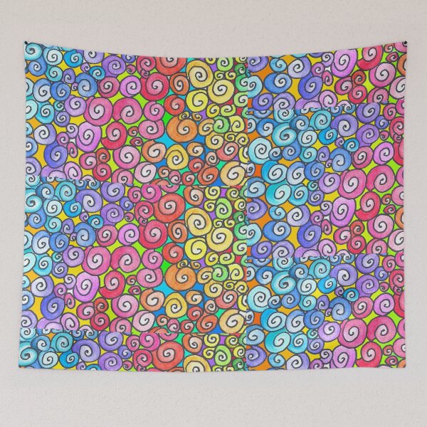 Item preview, Cheerful Rainbow Spirals designed and sold by CarolineLembke.