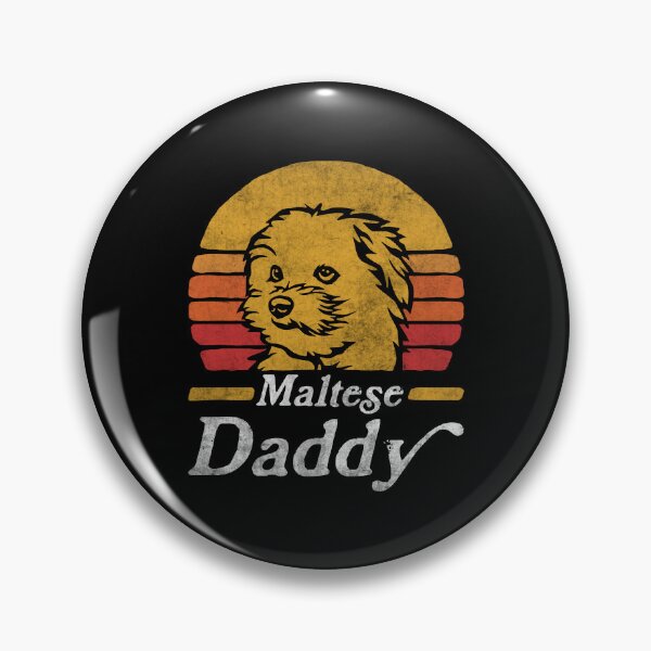 Item preview, Retro Vintage Maltese Daddy designed and sold by More Cute Dogs.