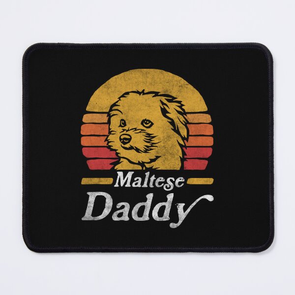 Item preview, Retro Vintage Maltese Daddy designed and sold by More Cute Dogs.