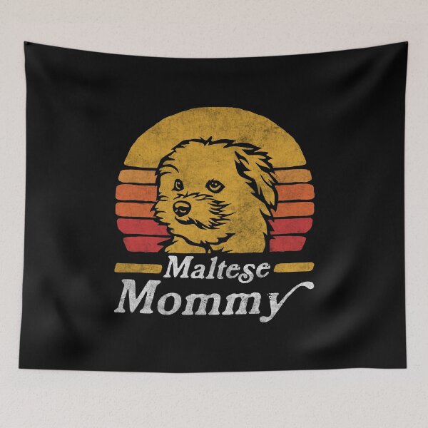 Item preview, Retro Vintage Maltés Mami designed and sold by More Cute Dogs.